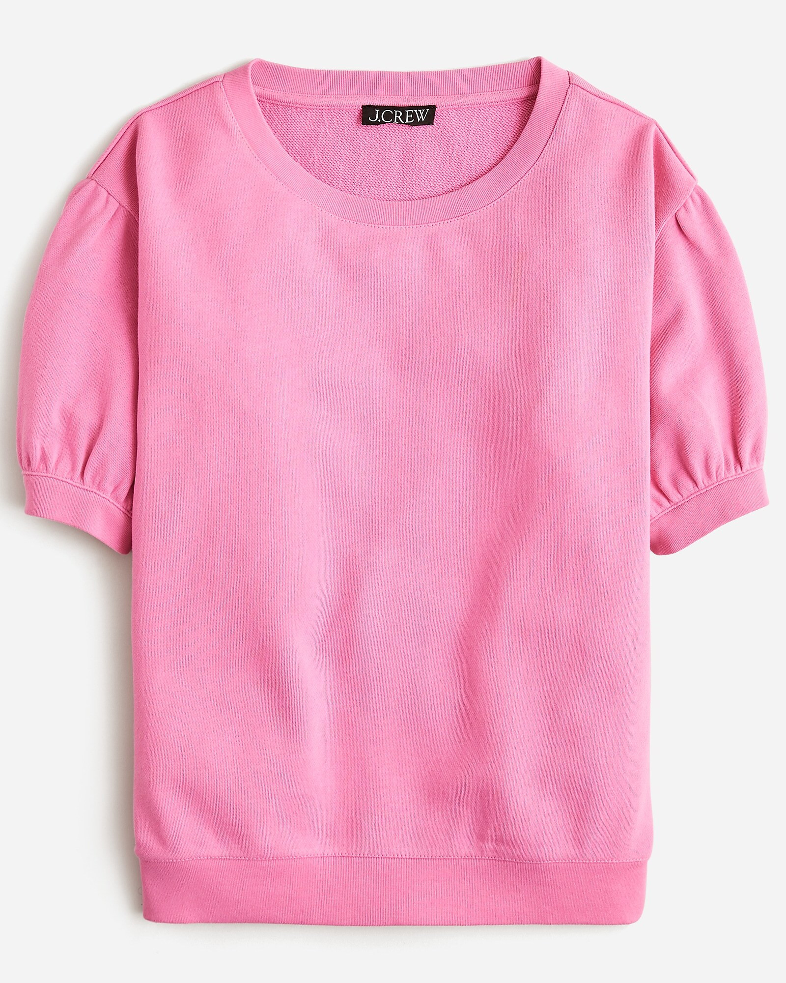Terry puff-sleeve sweatshirt | J. Crew US