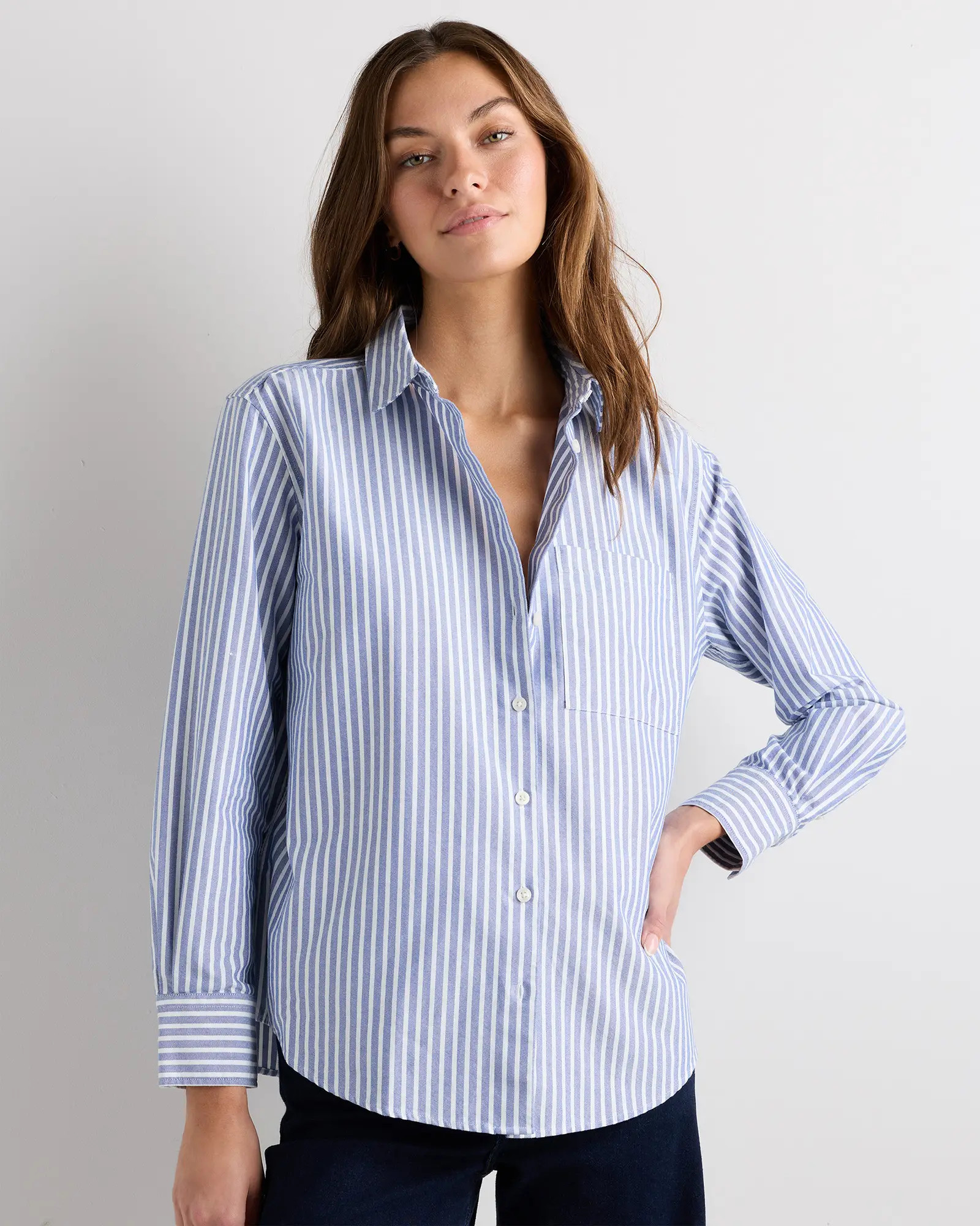 Organic Cotton Relaxed Oxford Shirt | Quince