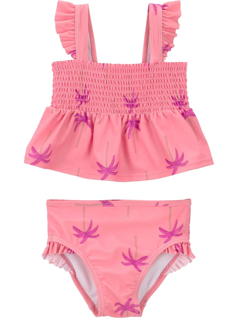 Carter's Child of Mine Toddler Girl Tankini Swimsuit Set, 2-Piece, Sizes 12M-5T | Walmart (US)