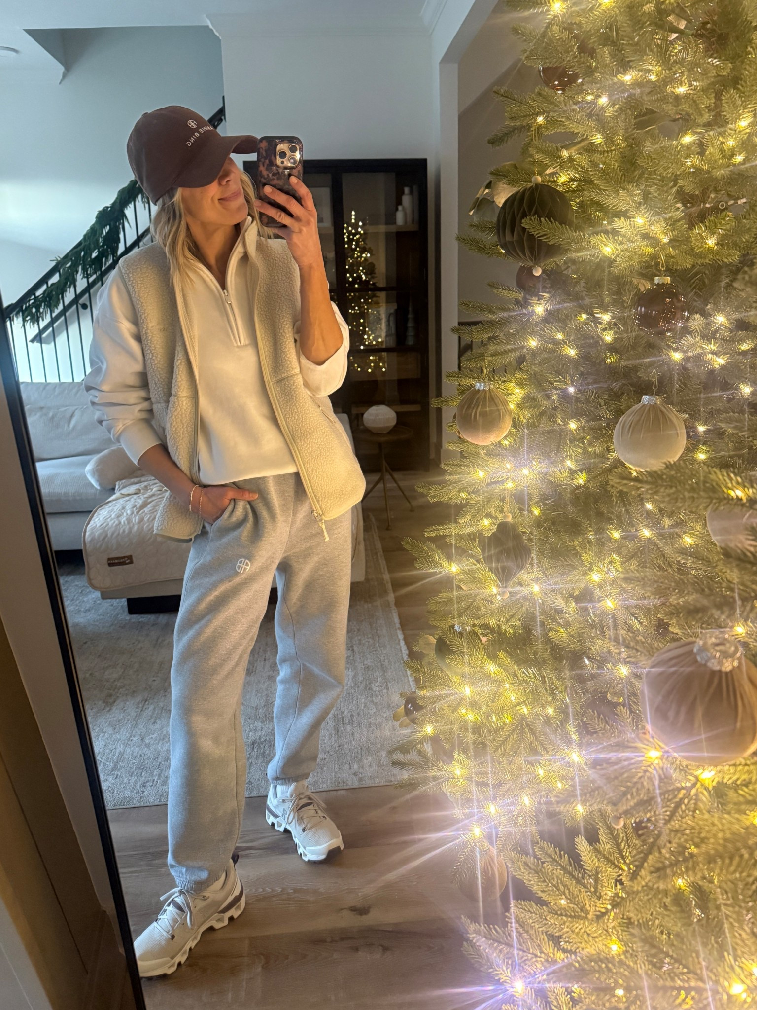 Wearing small sweatshirt, small sweatpants, small vest sneakers tts 

#LTKSaleAlert #LTKOver40 #LTKFindsUnder100