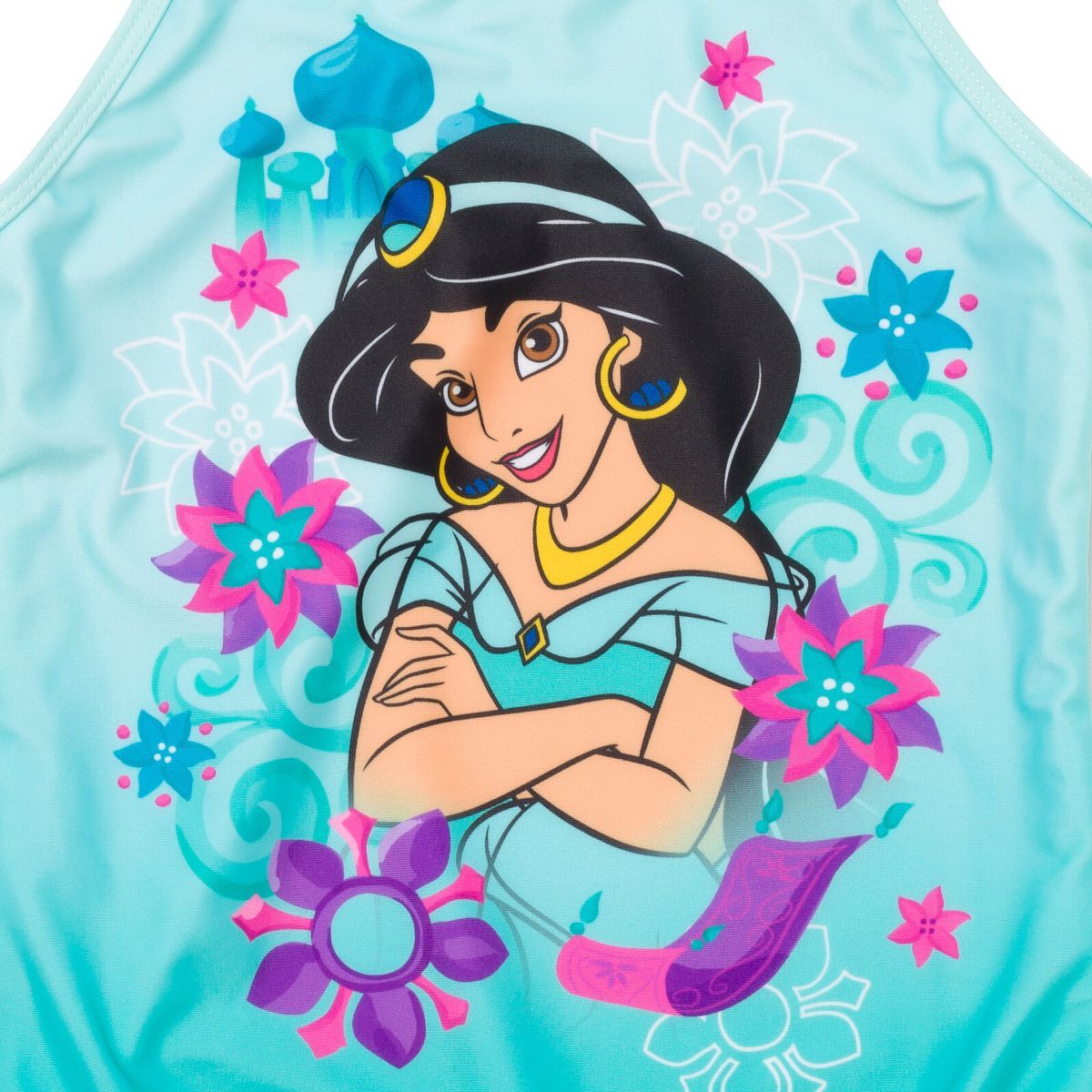 Disney Princess Cinderella Belle Tiana Jasmine Girls One Piece Bathing Suit Toddler to Little Kid | Target