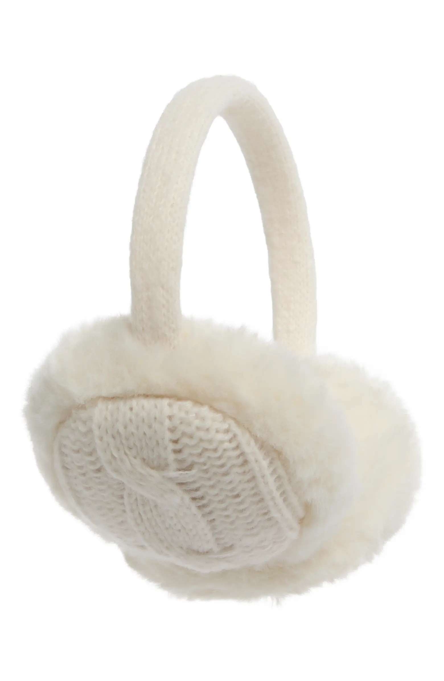 Vince Camuto Faux Fur Cable Knit Ear Muffs | Nordstromrack | Nordstrom Rack
