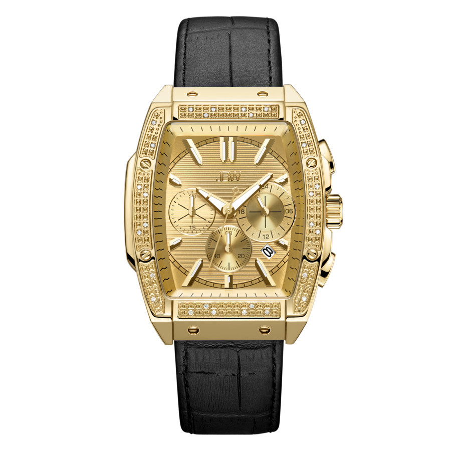 JBW Echelon Quartz Diamond Gold Dial Mens Watch J6379E | Jomashop.com & JomaDeals.com