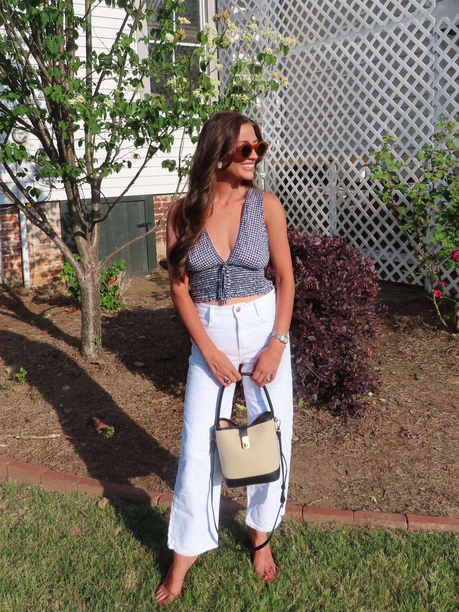 Date night outfit for spring white staple jeans cute Amazon purse and Amazon sunglasses pack of two nude heels 

#LTKShoeCrush #LTKFindsUnder50 #LTKItBag