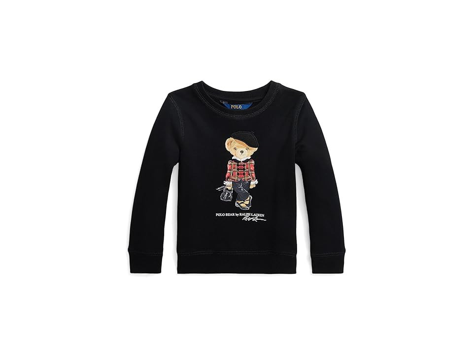Polo Ralph Lauren Kids Polo Bear Fleece Sweatshirt (Toddler/Little Kids) (Polo Black) Girl's Sweatshirt | Zappos