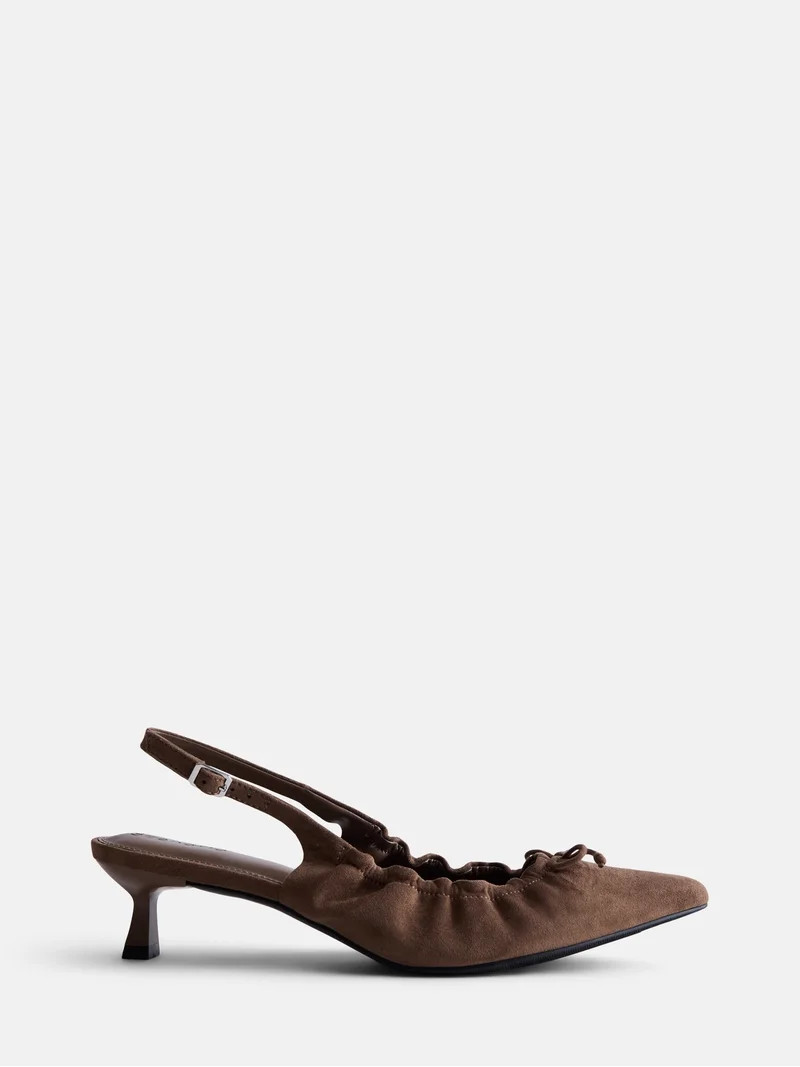 Scenario Women's Scrunch Slingback Heels | Walmart (US)