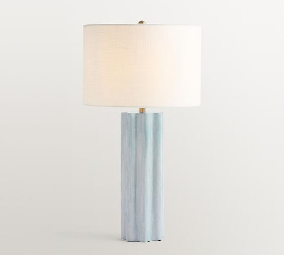 Mira Ribbed Ceramic Table Lamp (27") | Pottery Barn (US)