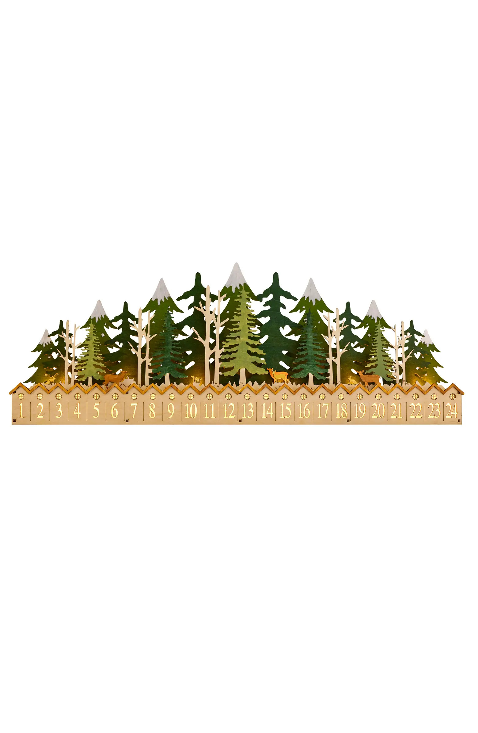 Lit Wooden Forest Advent Calendar | Nordstrom