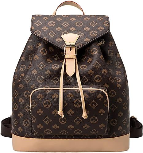 Backpack Purse for Women WOQED Fashion Casual Daypacks Leather Large Designer Travel Satchel Hand... | Amazon (US)