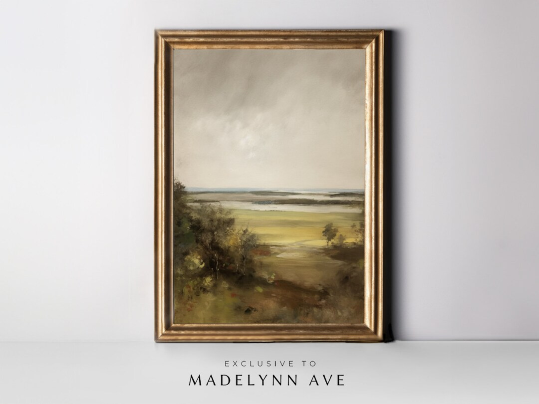 Abstract Landscape Painting, Modern Landscape Wall Art, Farmhouse Art Print, Modern Farmhouse Art... | Etsy (US)