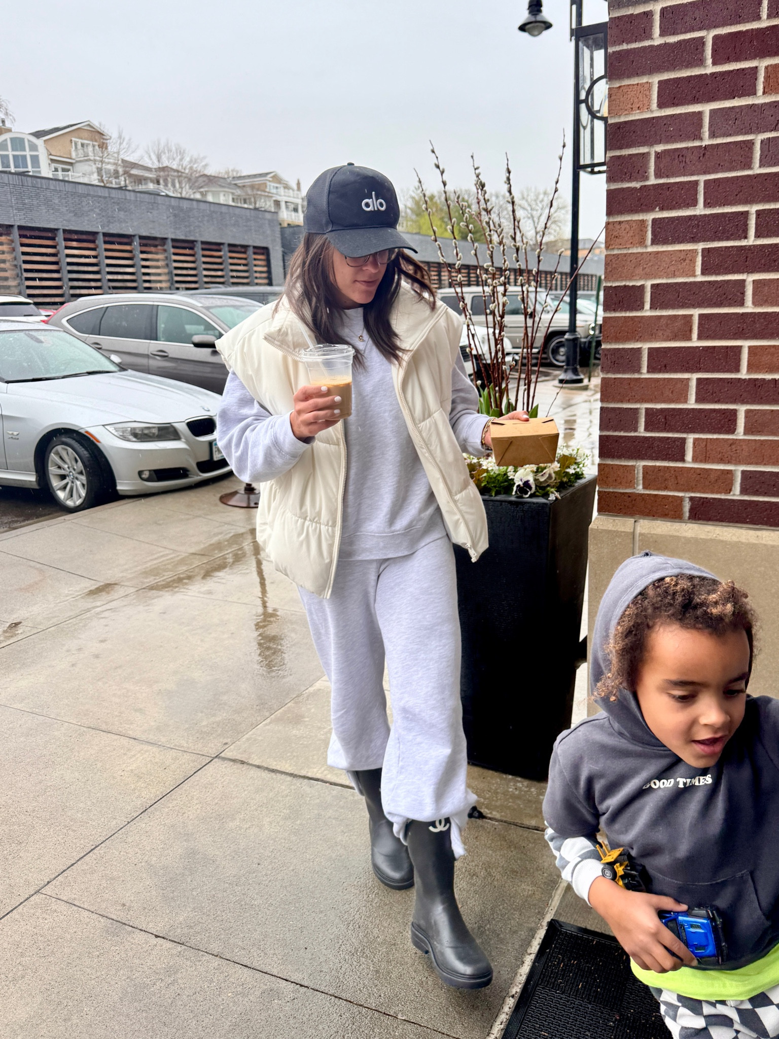 Rainy day style with my little  