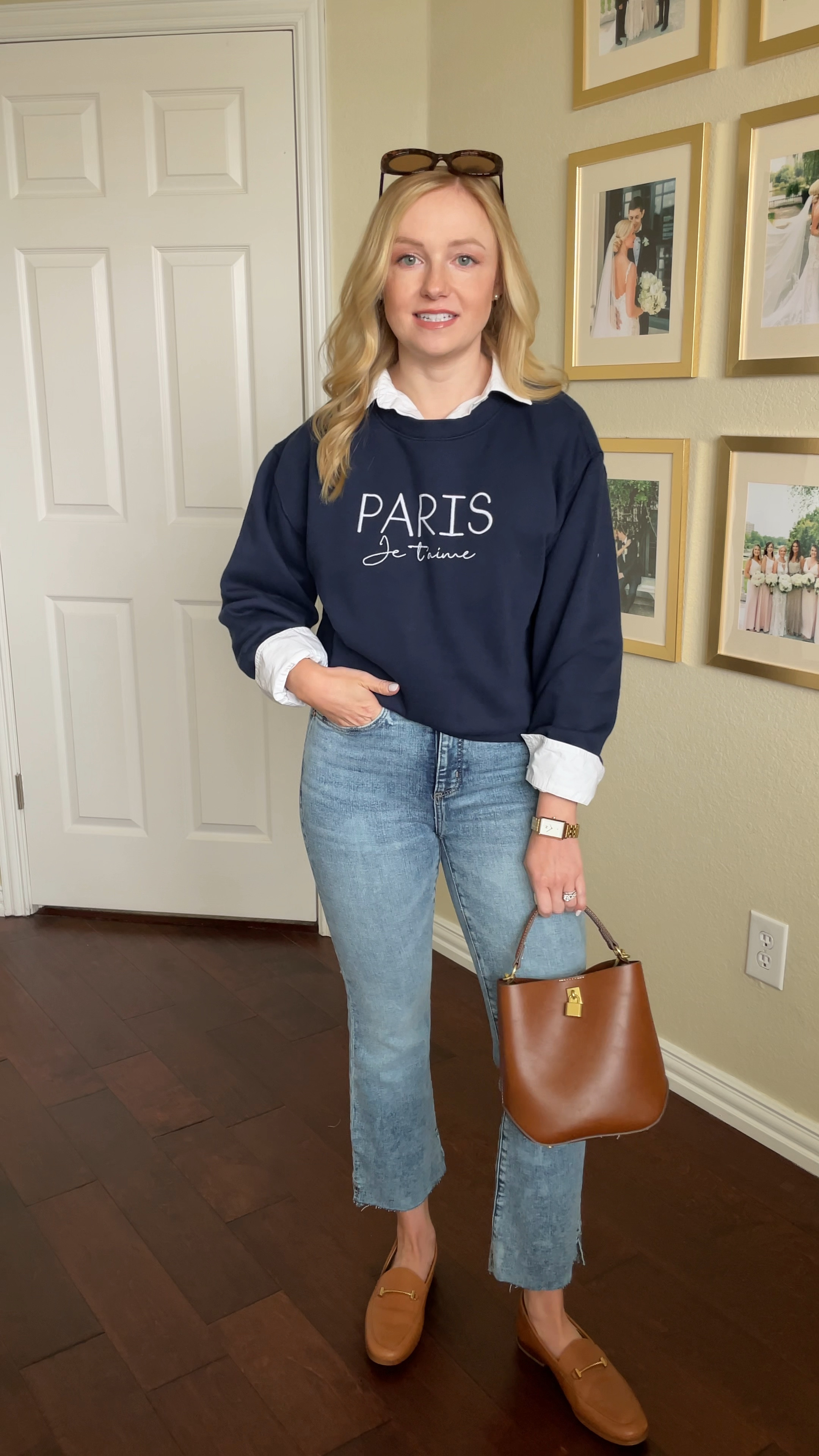 Fun little casual winter outfit! I love layering pieces in the colder months for a preppy look ☺️ | casual outfit, running errands outfit, winter outfit, spring outfit, petite jeans,
Petite style 

#LTKStyleTip #LTKSaleAlert #LTKSeasonal
