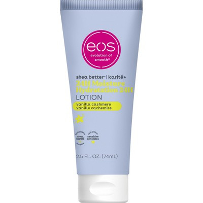 eos Mini Body Lotion - Vanilla Cashmere - Travel Size - 2.5 fl oz: Moisturizing, Whole Body Application, Bottle, Normal Skin | Target