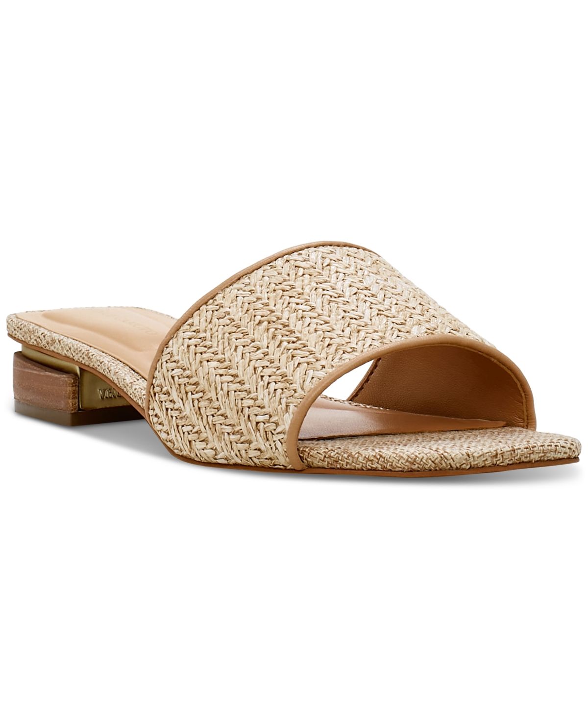Vince Camuto Cheleahl Woven Block-Heel Slide Sandals Women's Shoes | Macys (US)