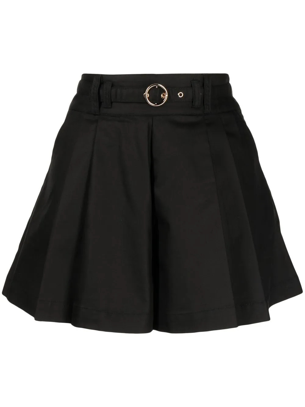 belt pleated shorts | Farfetch Global
