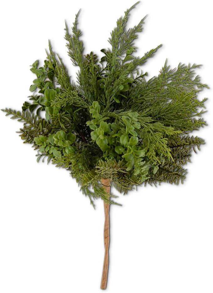 K&K Interiors 54560E 20 Inch Real Touch Boxwood and Mixed Pine Bush, Green | Amazon (US)