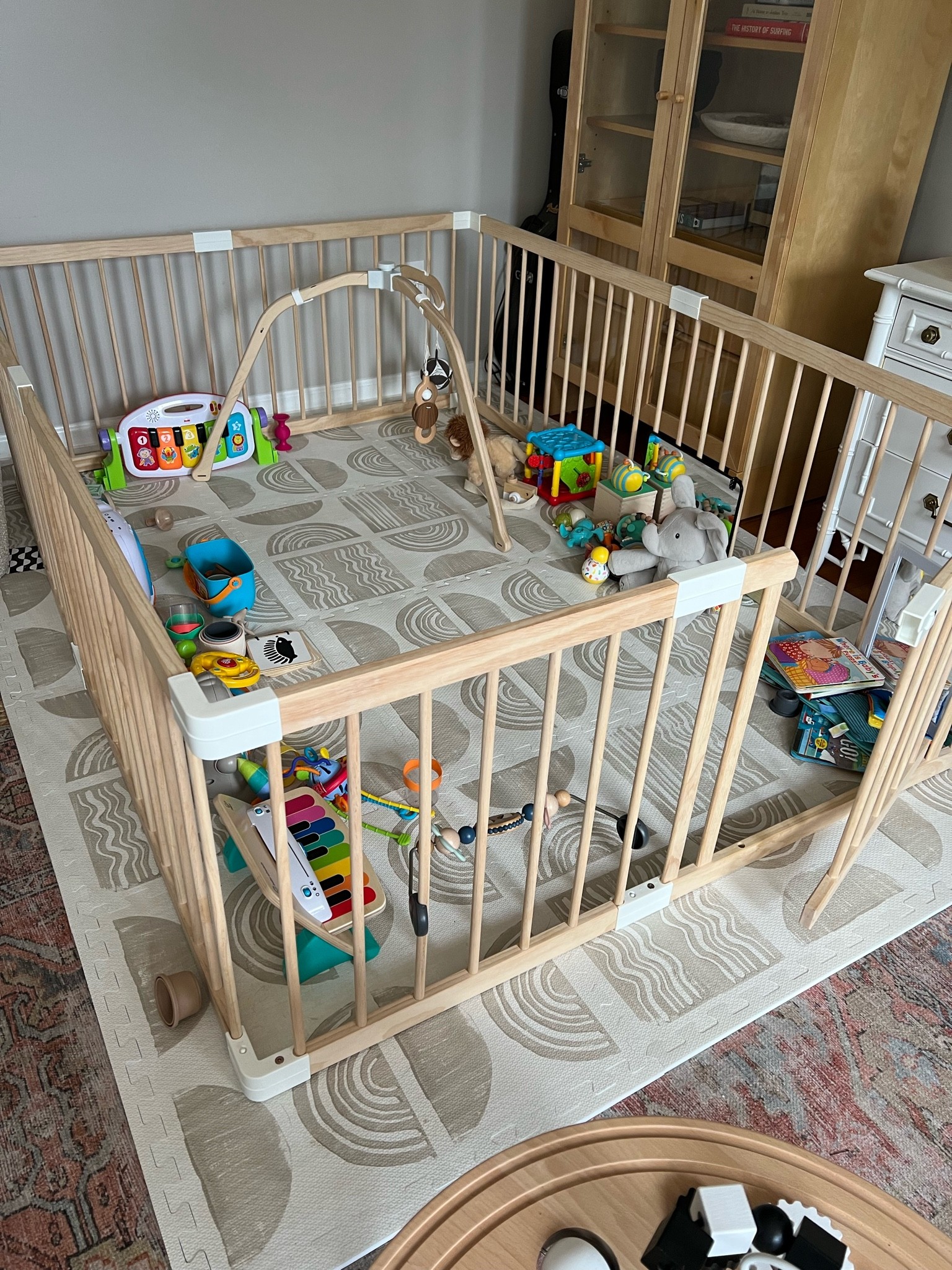 The wooden playpen is back in white! Run!

I got the 24”H by 79”W by 55”D

Baby, baby boy, baby playpen, wooden playpen, toddler, baby finds, aesthetic baby toys , Wayfair 

#LTKbaby #LTKbump #LTKfamily