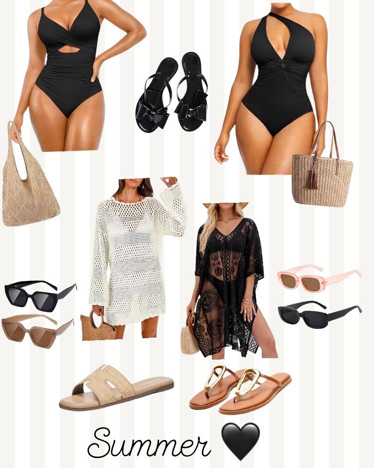 #shapellx shapewear SWIM ideas plus accessories! The best swim with full coverage. 🖤 #shapellx #thebest #shapewearswim 

#LTKStyleTip #LTKSpringSale #LTKWatchNow