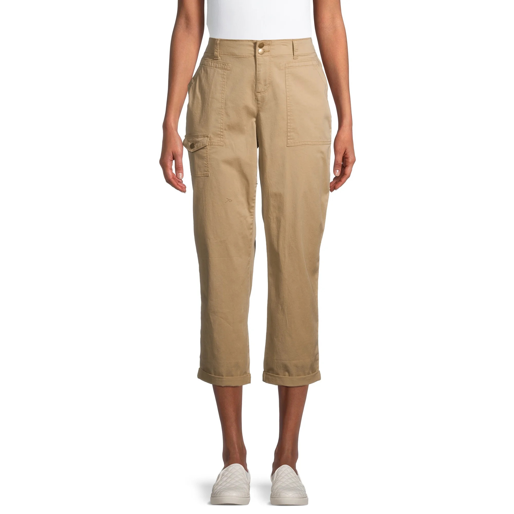 Time and Tru Women's Cargo Capri | Walmart (US)