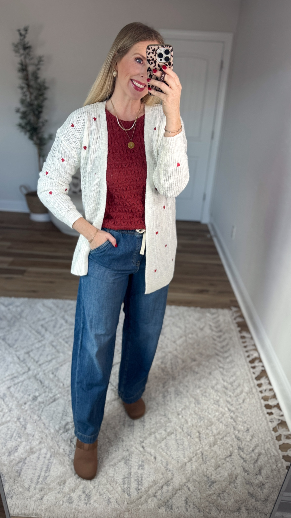 Daily try on, Maurice’s, gap factory, pull on jeans, heart cardigan 

Small in all styles 

#LTKootd #LTKSaleAlert