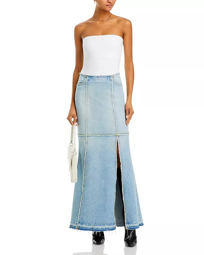Denim Column Maxi Skirt | Bloomingdale's (US)