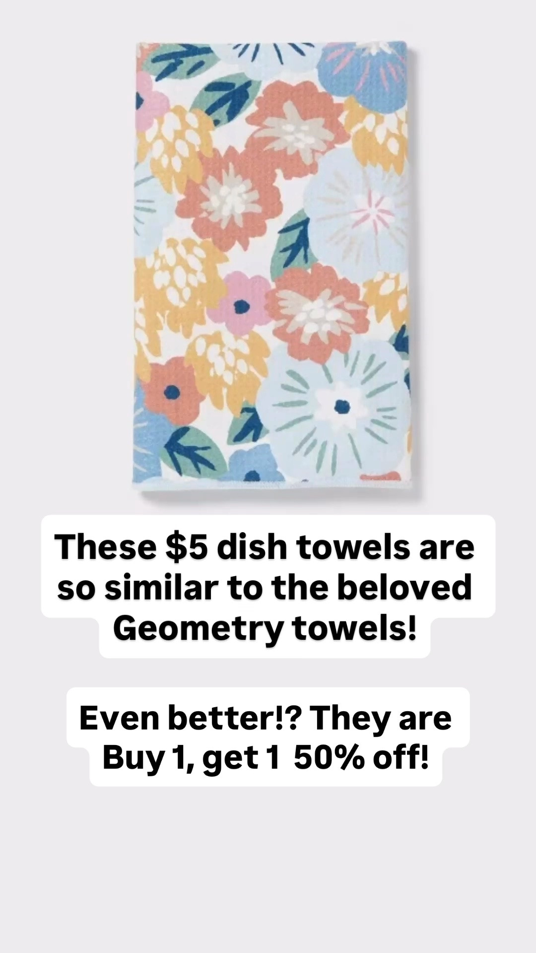 $5 towels similar to my beloved Geometry towels? Yes please!
AND they are Buy 1, get 1  50% off!

#LTKSaleAlert #LTKHome
