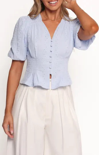 Yuva Eyelet Crop Top | Nordstrom