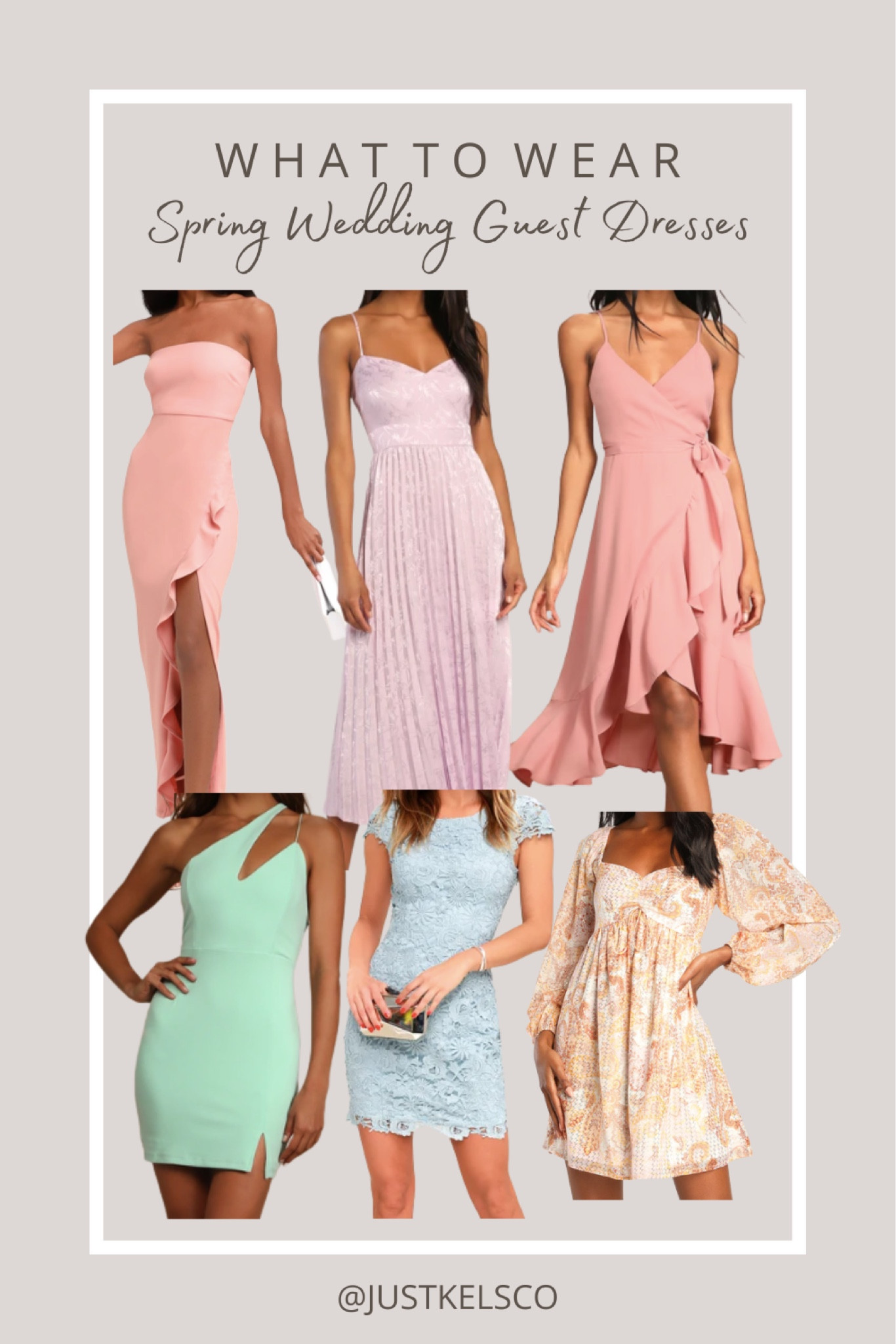 spring wedding guest dresses // all from lulus 

#LTKFind #LTKstyletip #LTKSeasonal