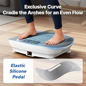 MERACH Vibration Plate Exercise Machine, Curved Vibration Plate for Lymphatic Drainage Weight Los... | Amazon (US)