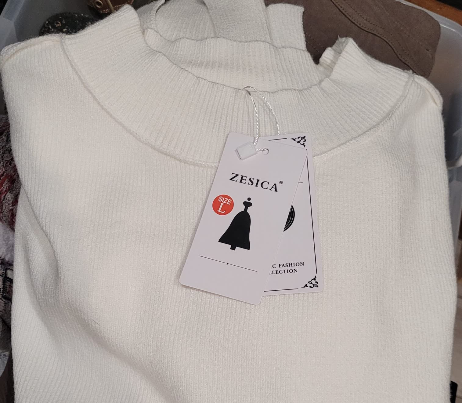 ZESICA Women's 2024 Fall Casual Long Sleeve Crew Neck Side Slit Oversized Ribbed Knit Pullover Sw... | Amazon (US)