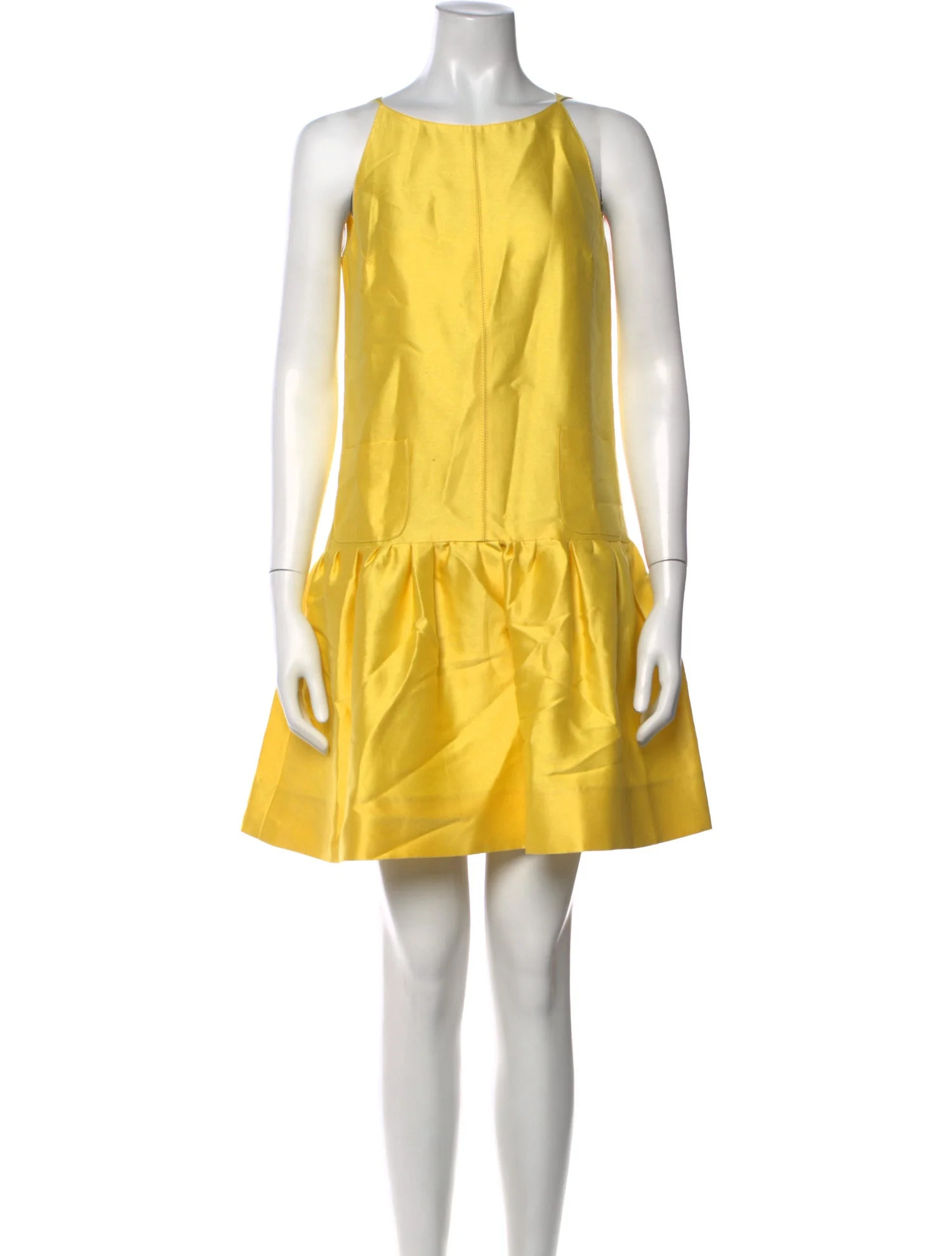 Oscar de la Renta Crew Neck Mini Dress | The RealReal