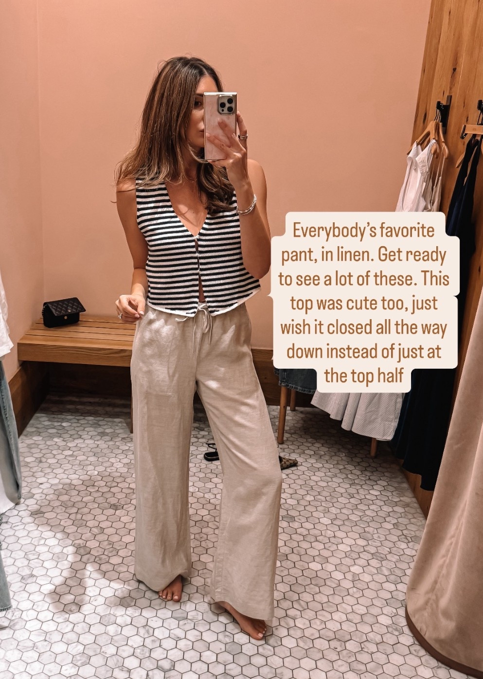 Medium in top, small in pants 