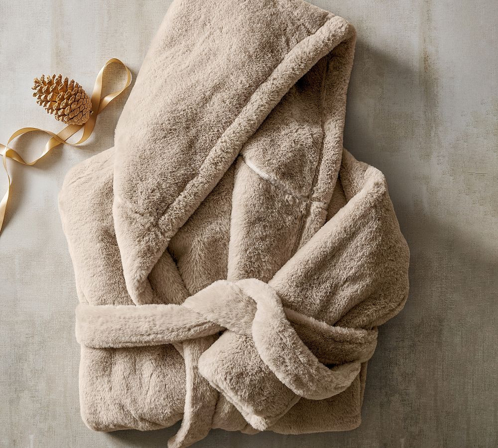 Double Sided Faux Fur Robe | Pottery Barn (US)