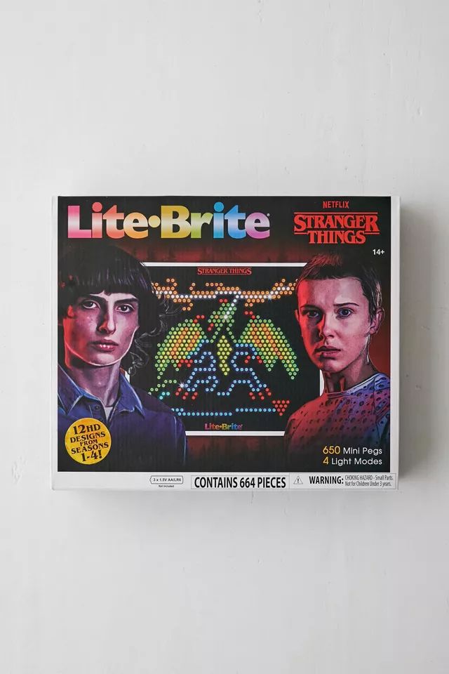 Lite-Brite Stranger Things Special Edition Retro Light Up Peg Board | Urban Outfitters (US and RoW)