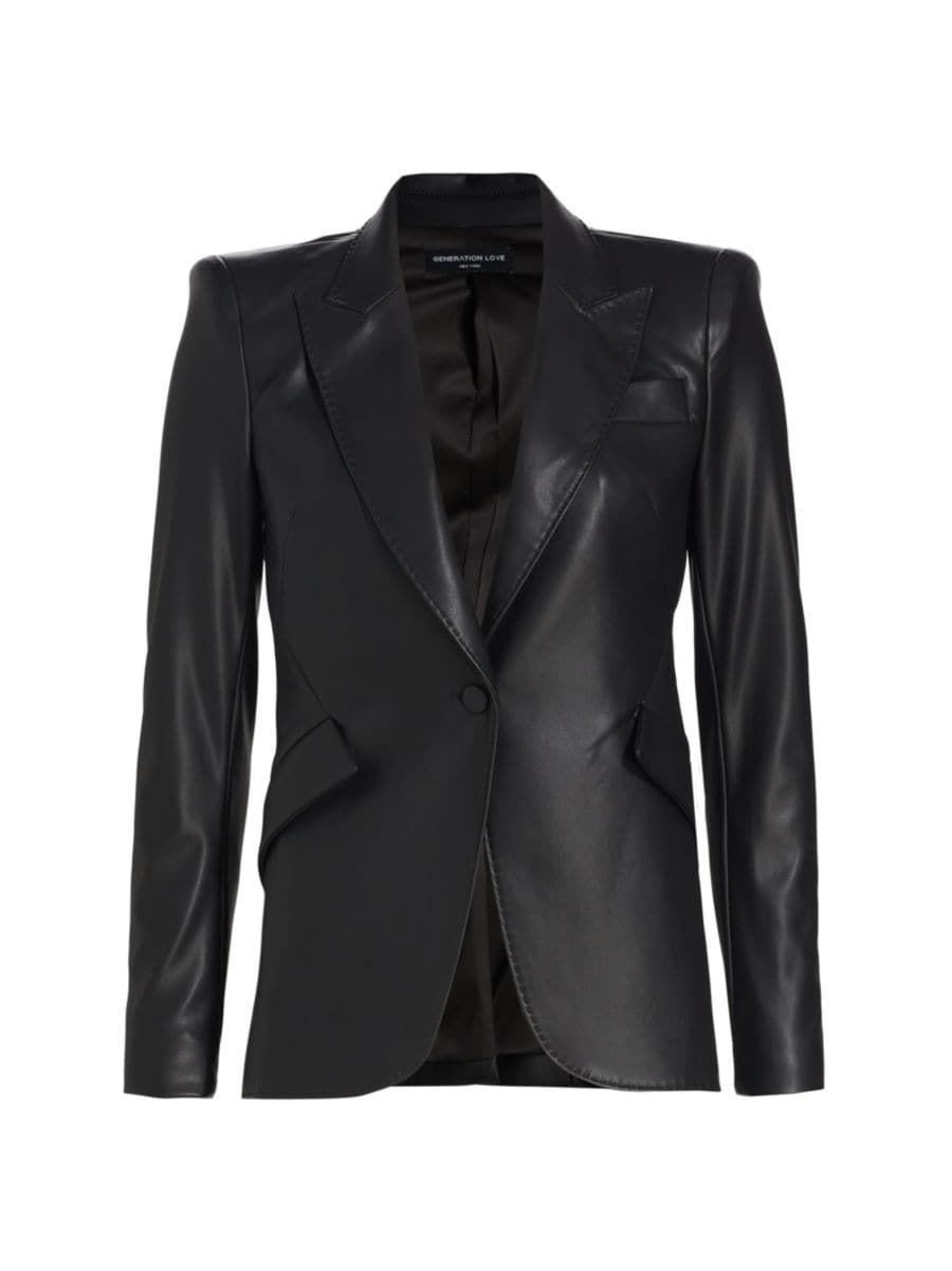 Generation Love Hudson Vegan Leather Blazer | Saks Fifth Avenue