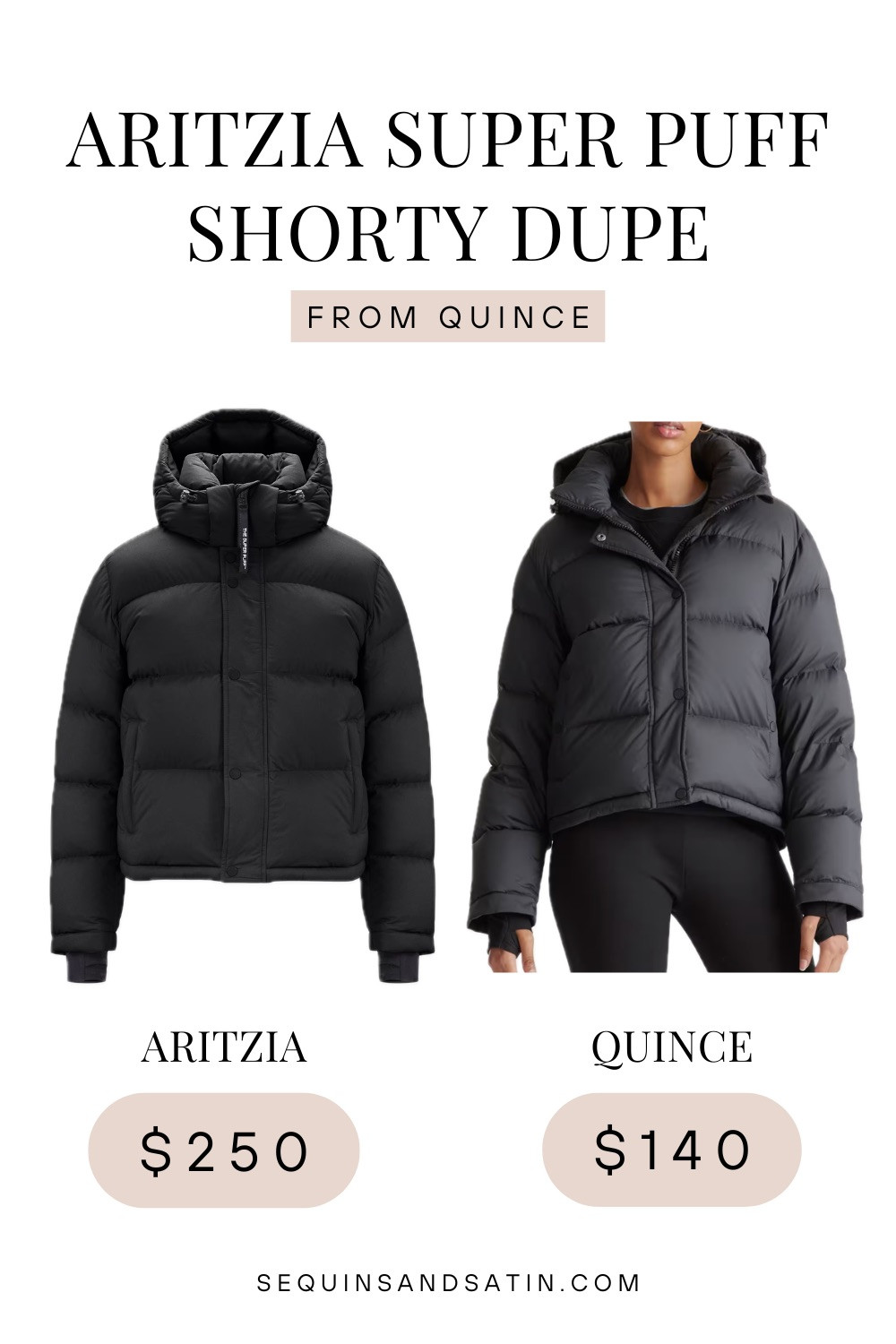 Aritzia Super Puff Shorty dupe from Quince!

Aritzia Super Puff dupe, Aritzia Super Puff Shorty, Quince puffer jacket, cropped puffer, puffer jacket dupe, winter fashion, affordable winter fashion, designer dupes, winter jackets for women, winter coats for women, Quince, Aritzia 

 