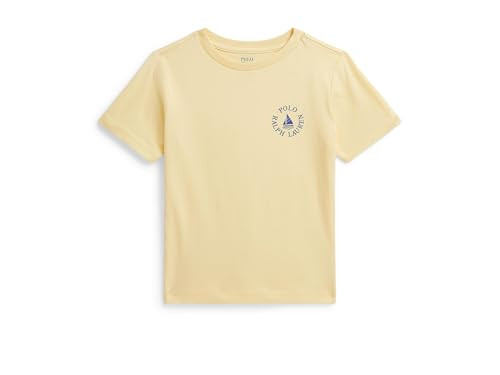 POLO RALPH LAUREN, Boys, Logo Cotton Jersey Tee (Toddler/Little Kid), T-Bird Yellow, 4, Little Kid | Amazon (US)