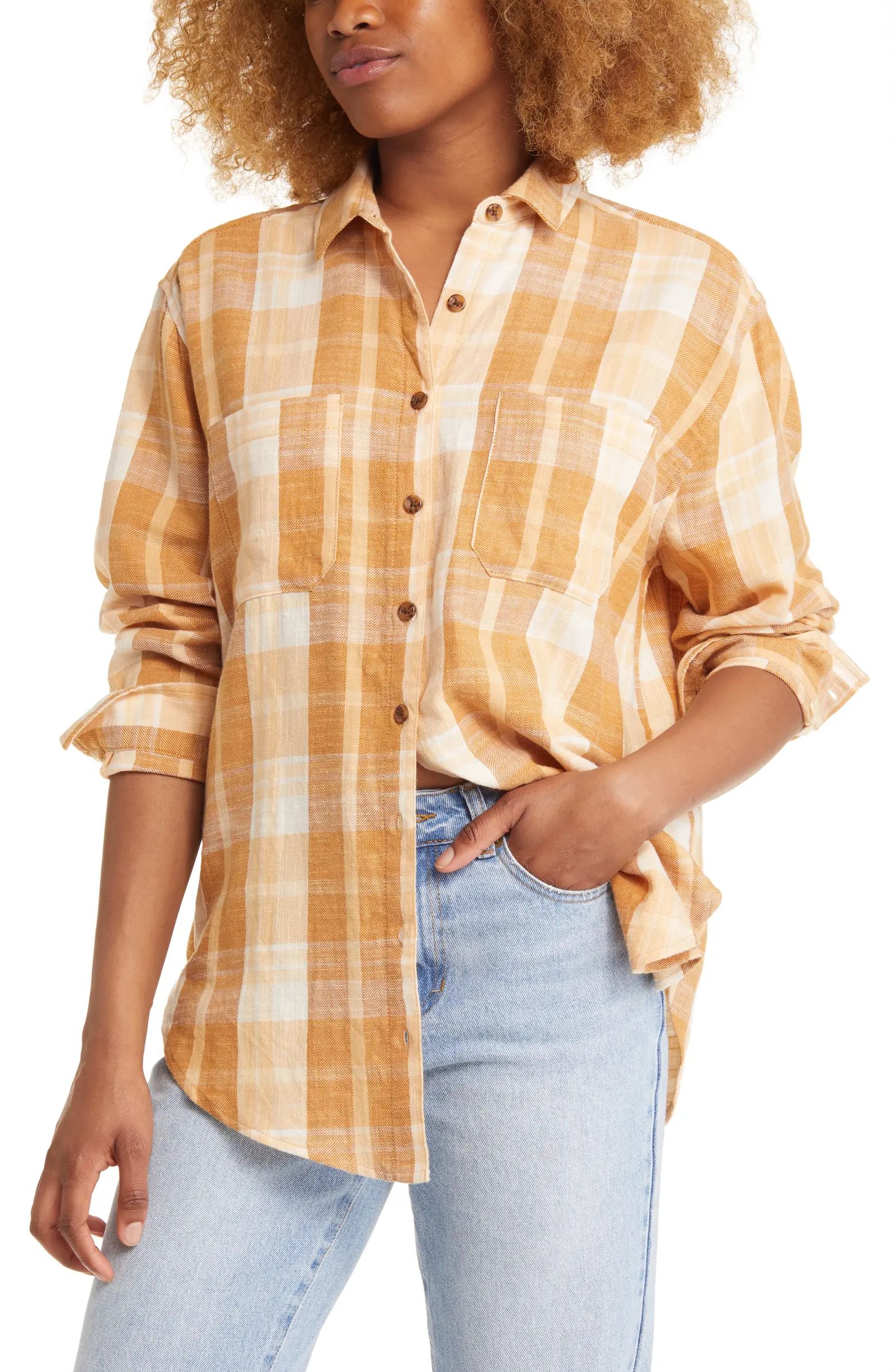 Always Ready Flannel Button-Up Shirt | Nordstrom