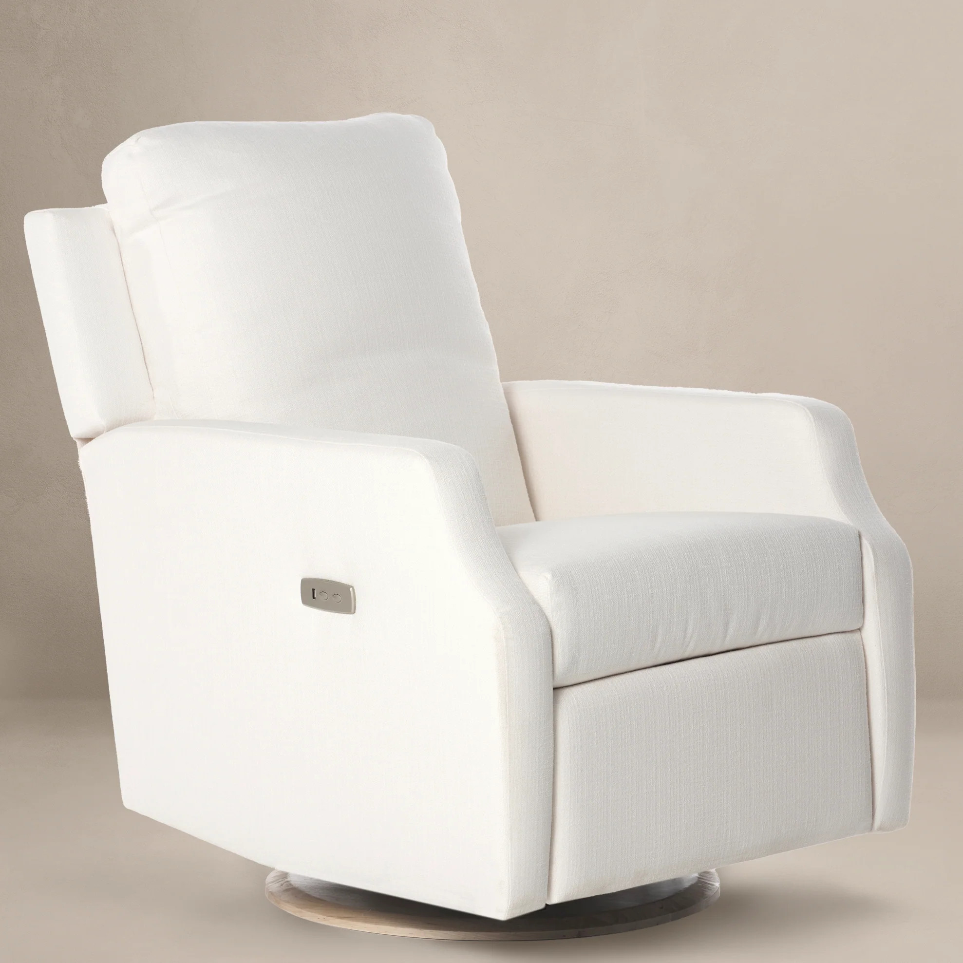 HARLOW GLIDING SWIVEL NURSERY RECLINER | Oilo Studio