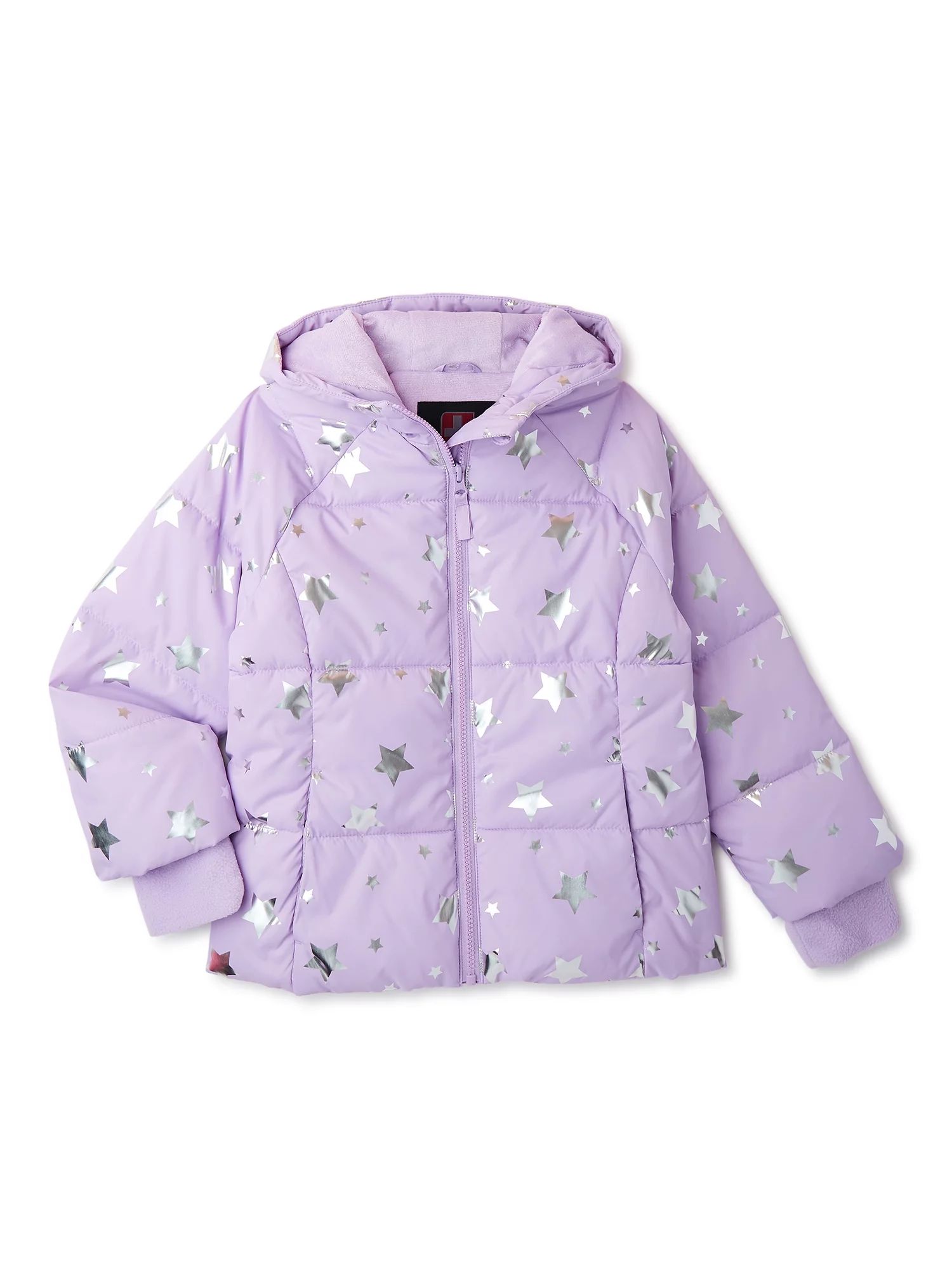 Swiss Tech Girls Winter Puffer Jacket with Hood, Sizes 4-18 & Plus - Walmart.com | Walmart (US)