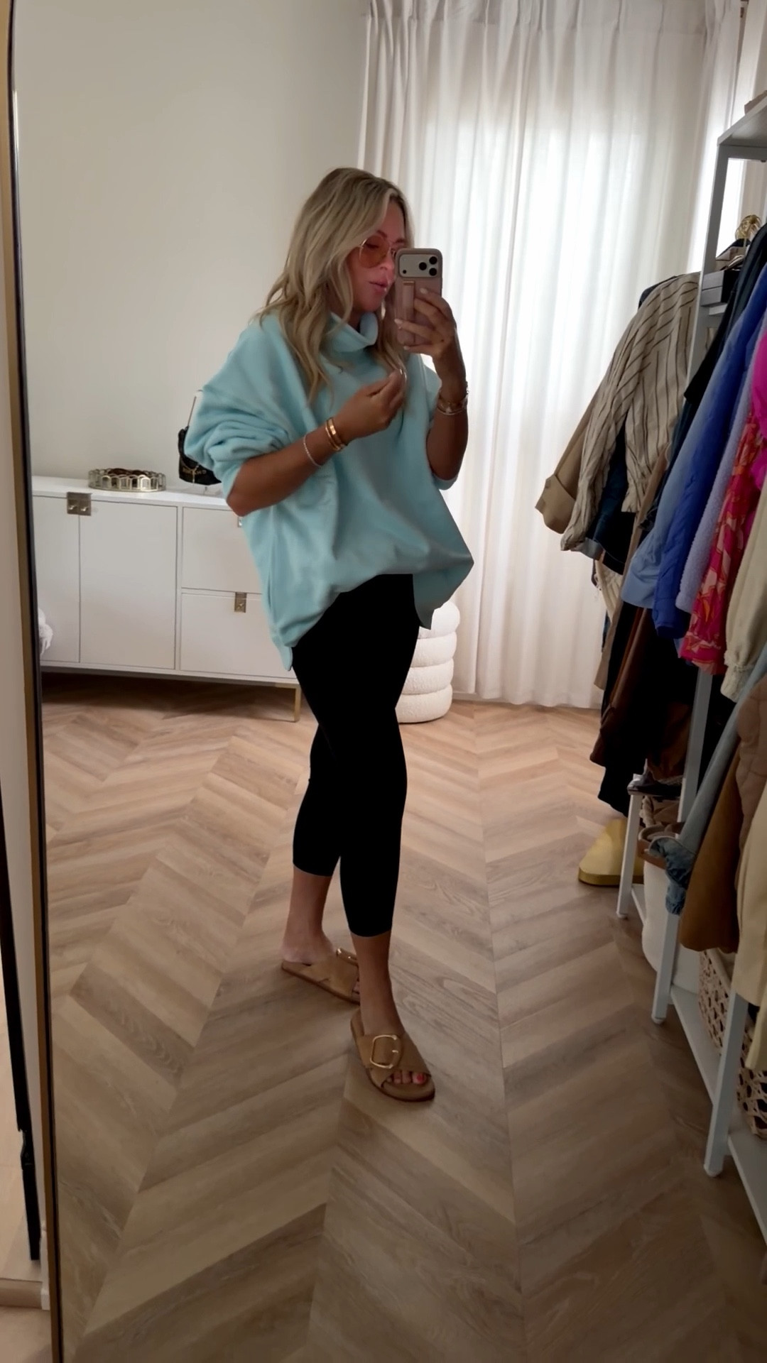 Best seller tunic and curling iron. This tunic + my go to leggings! 
More colors!🩵 wearing smalls.
Leggings use: LILLIEXSPANX 
Sneakers size up half.

Casual outfits. Spring style. Athleisure. Leggings. Sports mom. Active wear. 

#LTKootd #LTKSeasonal