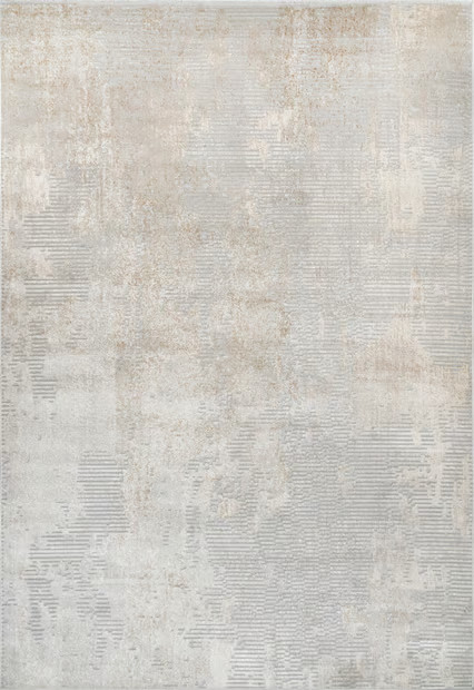 Light Grey Iris Textured Abstract 9' x 12' Area Rug | Rugs USA