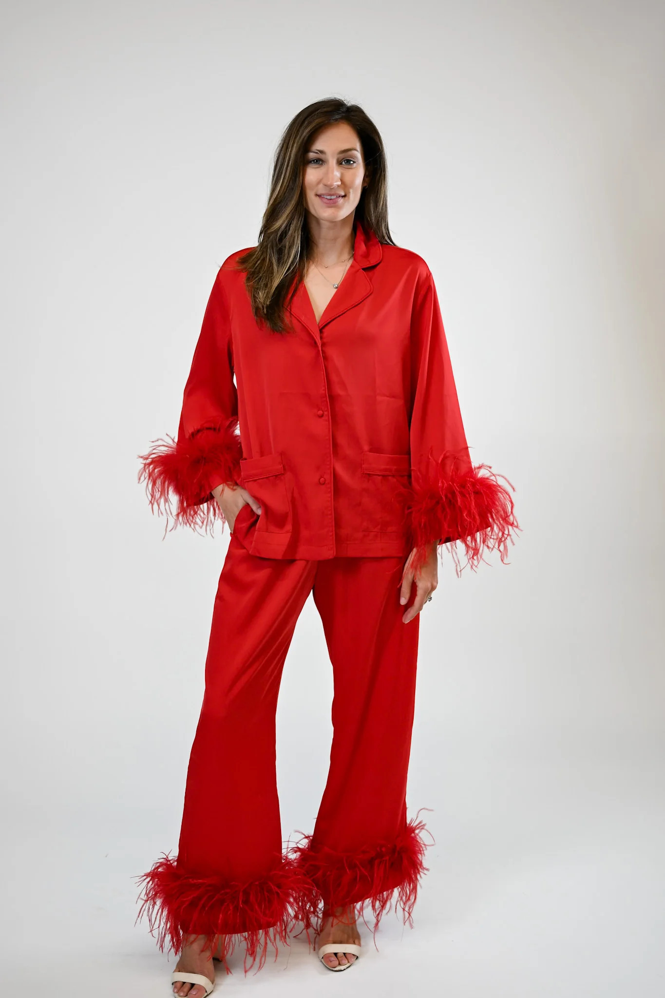 Bianca Long PJ Set | Holly | Victoria Dunn LLC