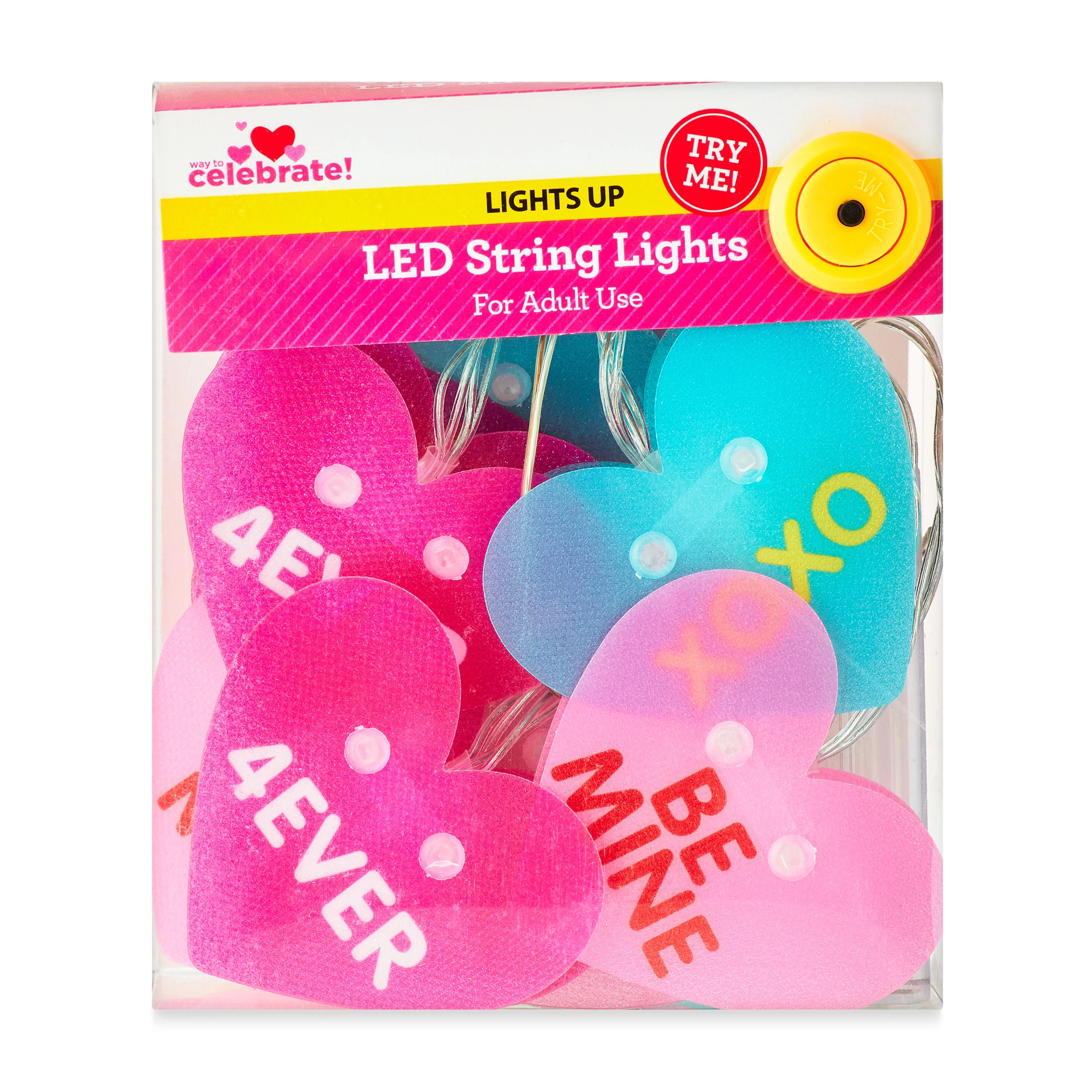 Way To Celebrate Heart LED String Lights | Walmart (US)
