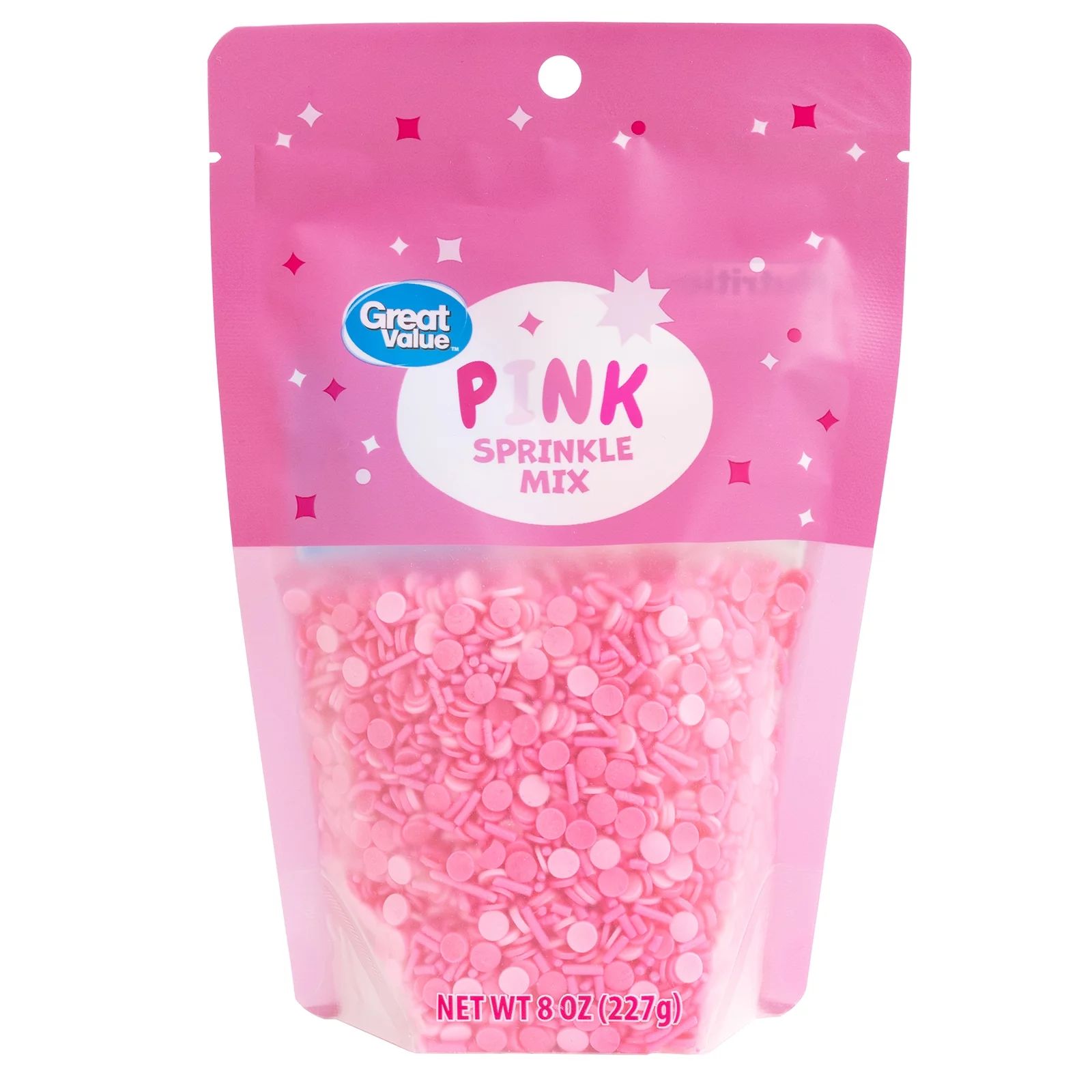 Great Value Sprinkle Mix Pink - 8oz Bag | Walmart (US)