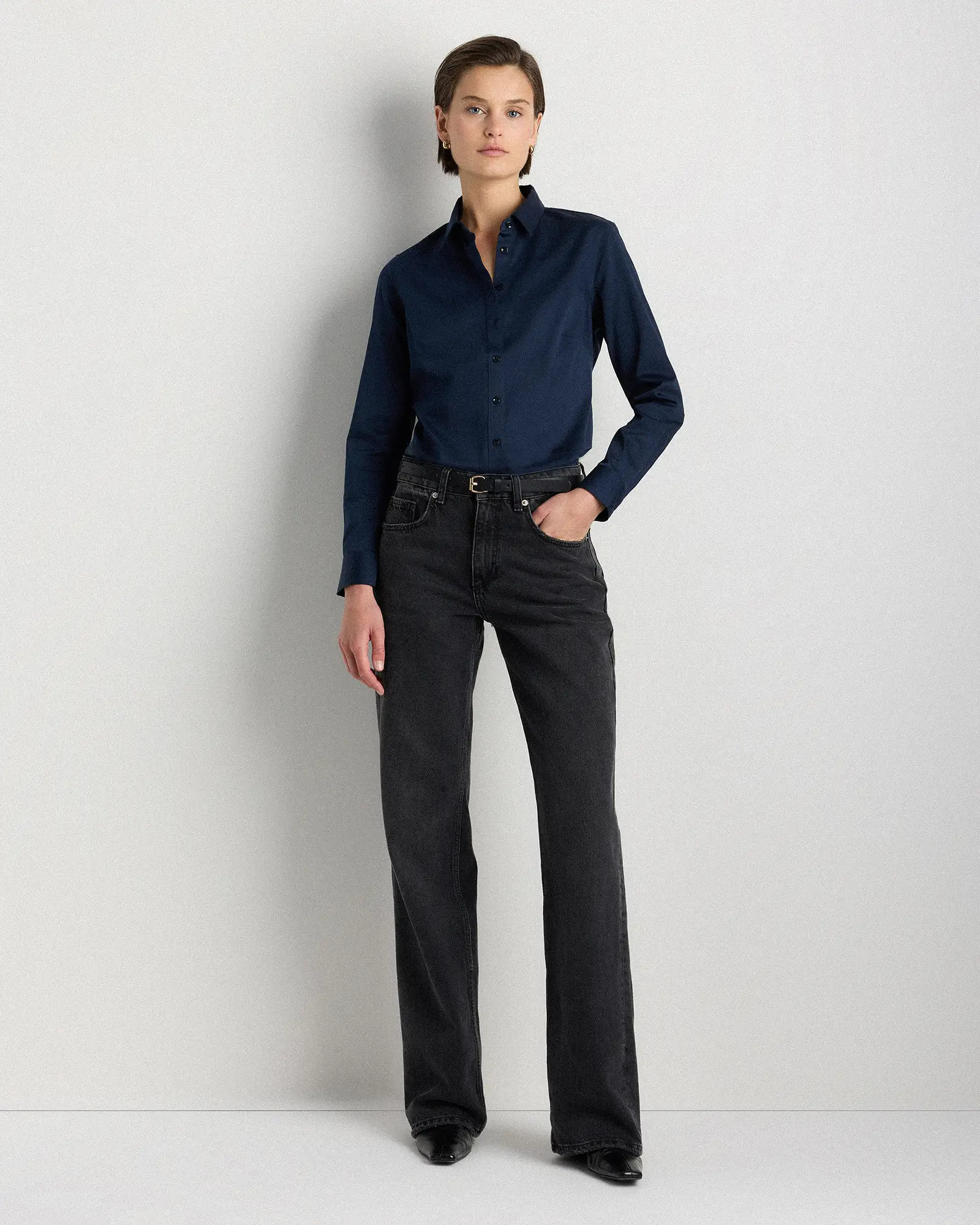 Organic Stretch Cotton Tailored Shirt | Quince