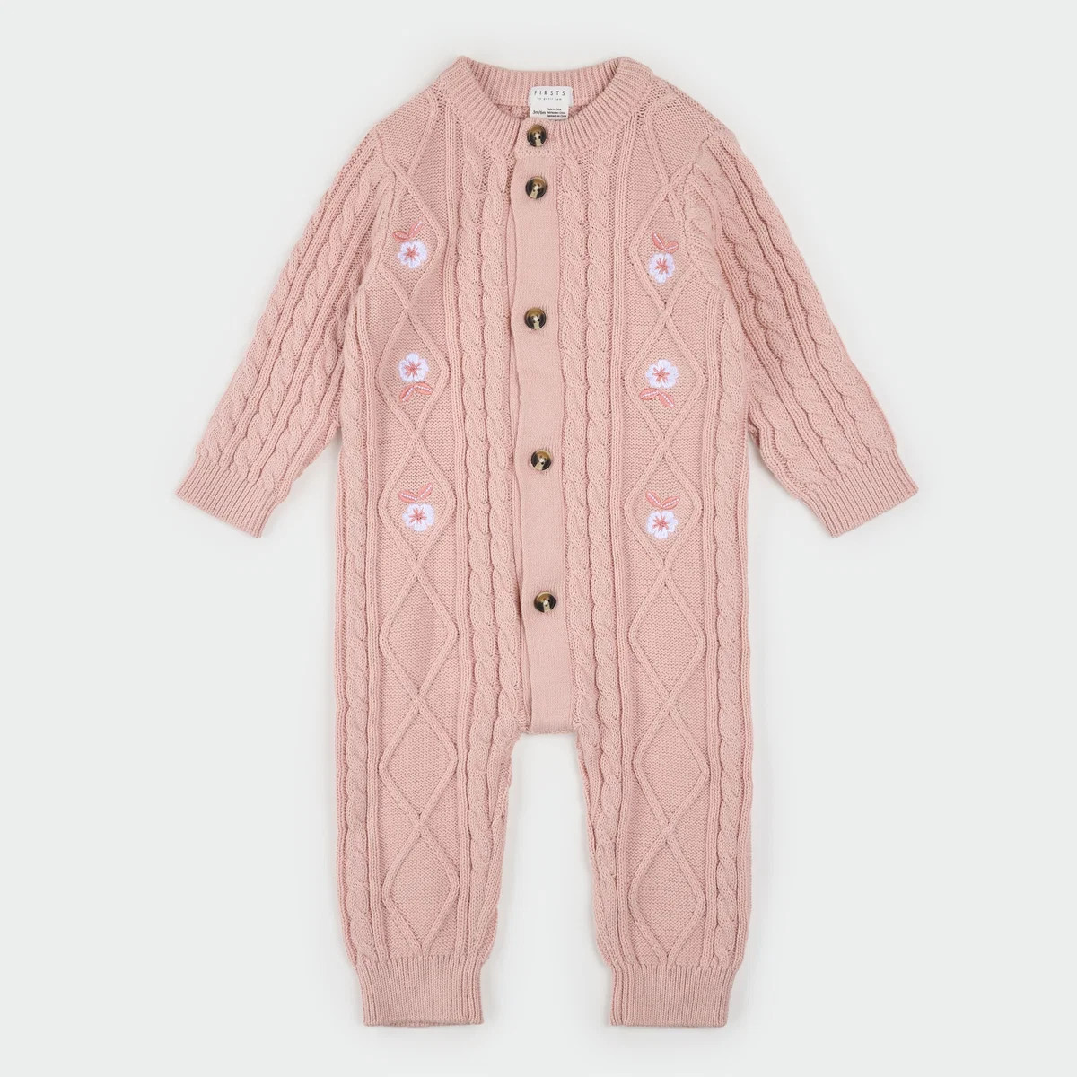 Farm Floral Sweater Knit Playsuit | Petit Lem