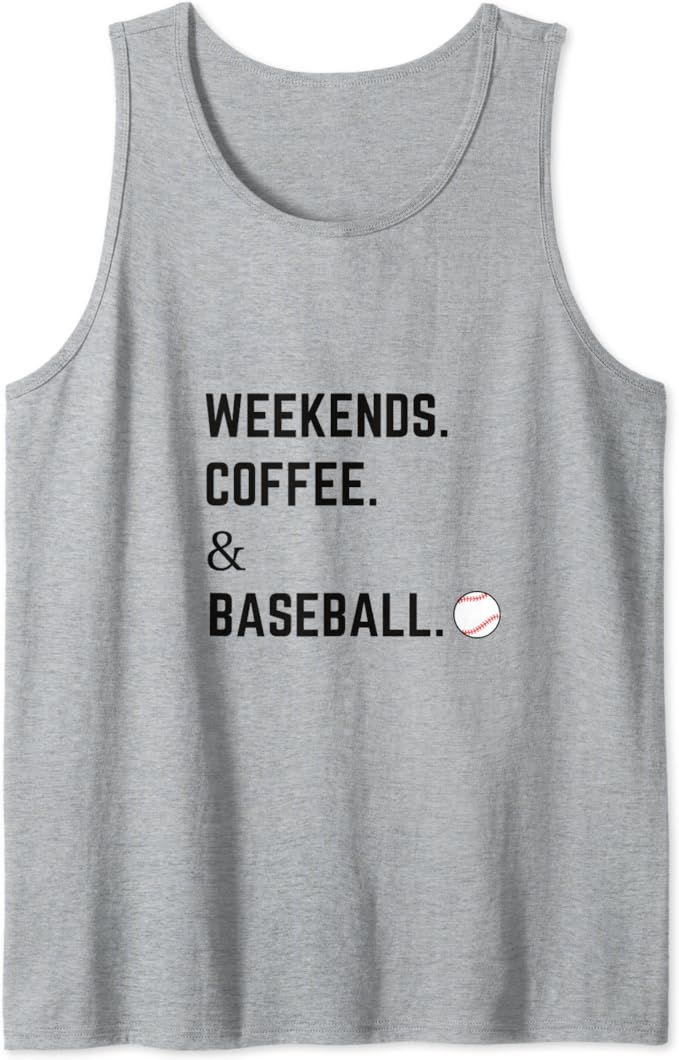 Weekends Coffee Baseball Tank Top | Amazon (US)