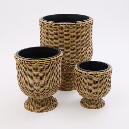 Brown Woven Planters | TK Maxx