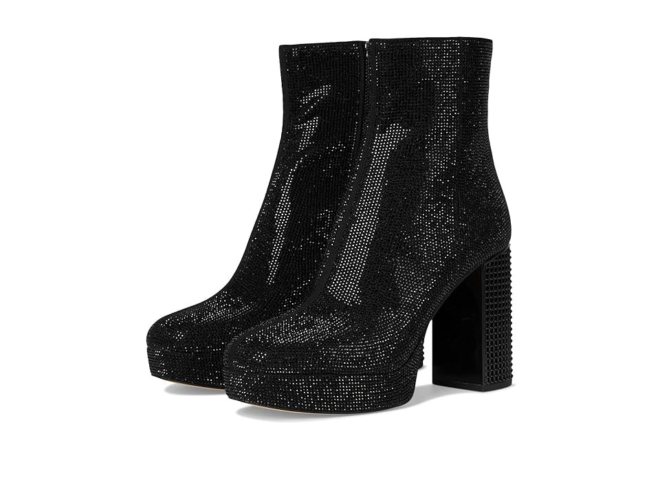 MICHAEL Michael Kors Maxine Platform Bootie Women's Boots Black 1 : 10 M, Leather/Rubber | Zappos